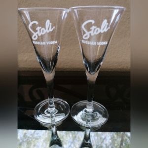 Stoli Vodka Shot glass set